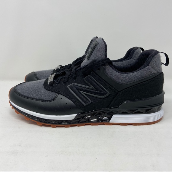 new balance 574 sport new era black grey